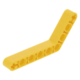 6629 Yellow Technic, Liftarm 1 x 9 Bent (6 - 4) Thick