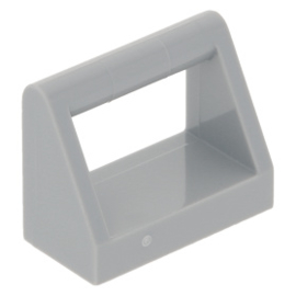 2432 Light Bluish Gray Tile, Modified 1 x 2 with Handle