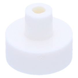 20482 / 31561 White Tile, Round 1 x 1 with Bar and Pin Holder