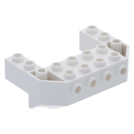 87619 Train Front Sloping Base with 4 Studs white