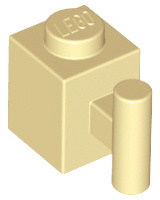 2921 Tan Brick, Modified 1 x 1 with Handle