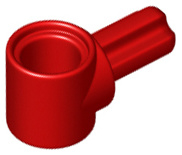22961 Red Technic, Axle and Pin Connector Hub with 1 Axle