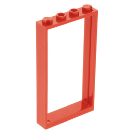 60596 Door Frame 1 x 4 x 6 Type 2, red