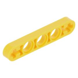11478 Yellow Technic, Liftarm 1 x 5 Thin with Axle Holes on Ends