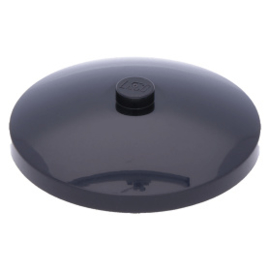 3960 Black Dish 4 x 4 Inverted (Radar) with Solid Stud