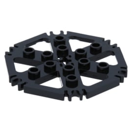 64566 Technic, Plate Rotor 6 Blade with Clip Ends Connected (Water Wheel)