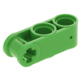 42003 / 42796 Bright Green Technic, Axle and Pin Connector Perpendicular 3L with 2 Pin Holes