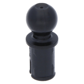 6628 Black Technic, Pin with Friction Ridges Lengthwise and Towball