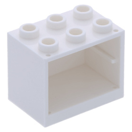4532 White Container, Cupboard 2 x 3 x 2 (Undetermined Type)