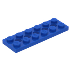 32001 Blue Technic, Plate 2 x 6 with 5 Holes