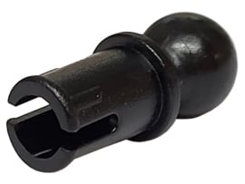 6628a Black Technic, Pin with Friction Ridges Lengthwise and Towball with Round Pin Hole