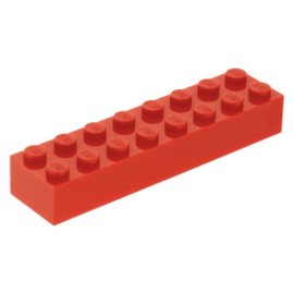 3007 Red Brick 2 x 8