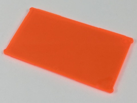 57895 Trans-Neon Orange Glass for Window 1 x 4 x 6