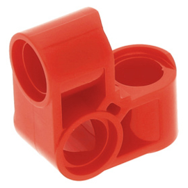 44809 Red Technic, Pin Connector Perpendicular 2 x 2 Bent