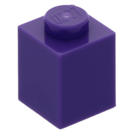 3005 Brick 1 x 1 dark purple