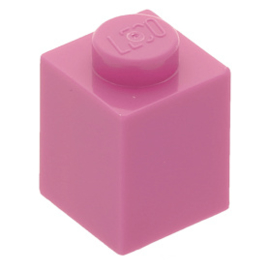3005 Brick 1 x 1 dark pink