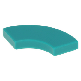 27925 Dark Turquoise Tile, Round Corner 2 x 2 Macaroni