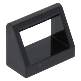 2432 Black Tile, Modified 1 x 2 with Handle