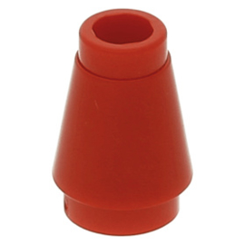 4589b / 59900 Red Cone 1 x 1 with Top Groove