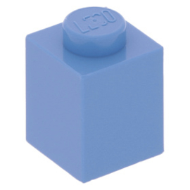 3005 Brick 1x1 medium blue