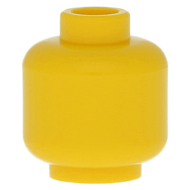 3626c Yellow Minifigure, Head (Plain) - Stud Recessed