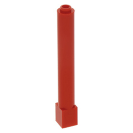 43888 Support 1 x 1 x 6 Solid Pillar red