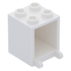 4345 White Container, Box 2 x 2 x 2