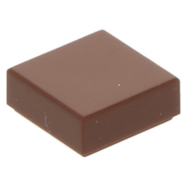 3070b Reddish Brown Tile 1 x 1 with Groove