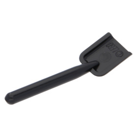 3837 Black Minifig, Utensil Shovel (Round Stem End)