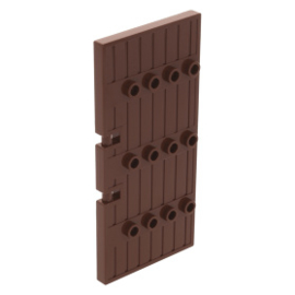 87601 Door 1x5x8 1/2 Stockade, reddish brown