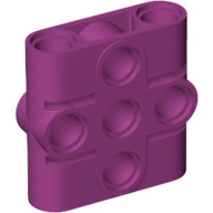 39793 Magenta Technic, Pin Connector Block, Liftarm 1 x 3 x 3