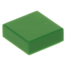 3070b Green Tile 1 x 1 with Groove
