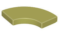 27925 Olive Green Tile, Round Corner 2 x 2 Macaroni