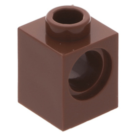 6541 Technic Brick 1 x 1 with Hole reddish brown