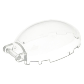 87752 Trans-Clear Windscreen 6 x 4 x 2 1/3 Bubble Canopy with Handle