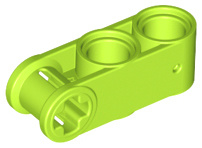 42003 / 42796 Lime Technic, Axle and Pin Connector Perpendicular 3L with 2 Pin Holes