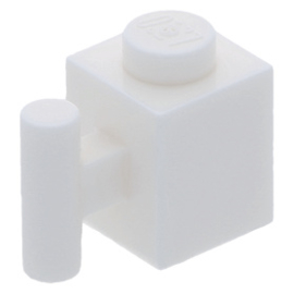 2921 White Brick, Modified 1 x 1 with Handle