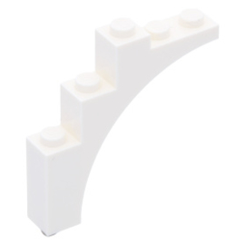 2339 White Arch 1 x 5 x 4 - Continuous Bow