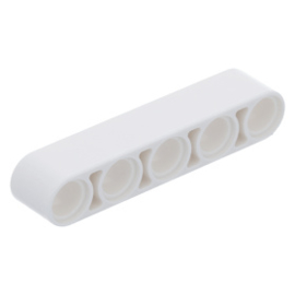 32316 White Technic, Liftarm 1 x 5 Thick