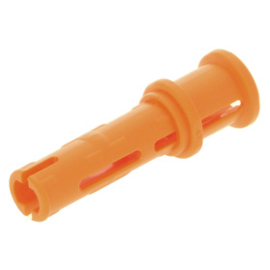 65304 / 32054 Orange Technic, Pin 3L with Friction Ridges Lengthwise and Stop Bush