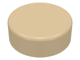 98138 Tan Tile, Round 1 x 1