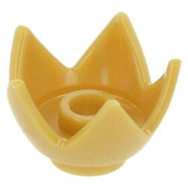 39262 Pearl Gold Minifigure, Headgear Crown with 5 Points, Open Center Stud