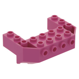 87619 Train Front Sloping Base with 4 Studs dark pink