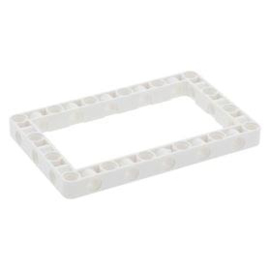 39794 White Technic, Liftarm 7 x 11 Open Center Frame Thick