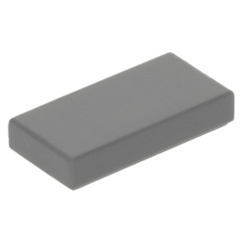 3069 Dark Bluish Gray Tile 1 x 2 with Groove