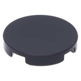 14769 Black Tile, Round 2 x 2 with Bottom Stud Holder