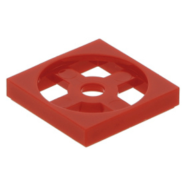 3680 Red Turntable 2 x 2 Plate, Base