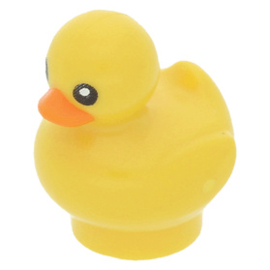 49661pb01 Yellow Duckling with Black Eyes and Orange Beak Pattern