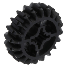 32269 / 18575 Black Technic, Gear 20 Tooth Double Bevel