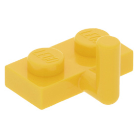 88072 / 4623b Yellow Plate, Modified 1 x 2 with Arm Up (Horizontal Arm Length 5mm)